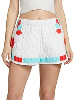 Mateo Quilted Cotton Shorts