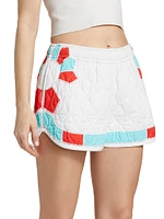 Mateo Quilted Cotton Shorts