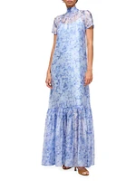 Calluna Organza Floor-Length Dress