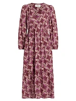 Ella Floral Cotton Midi-Dress