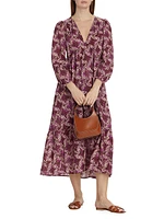 Ella Floral Cotton Midi-Dress