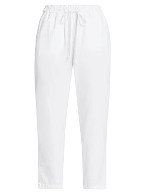 Rex Cotton Drawstring Crop Pants