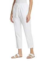 Rex Cotton Drawstring Crop Pants