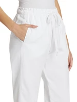 Rex Cotton Drawstring Crop Pants