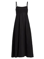 Daryl Linen Sleeveless Midi-Dress