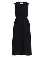 Arwen Cotton Sleeveless Midi-Dress