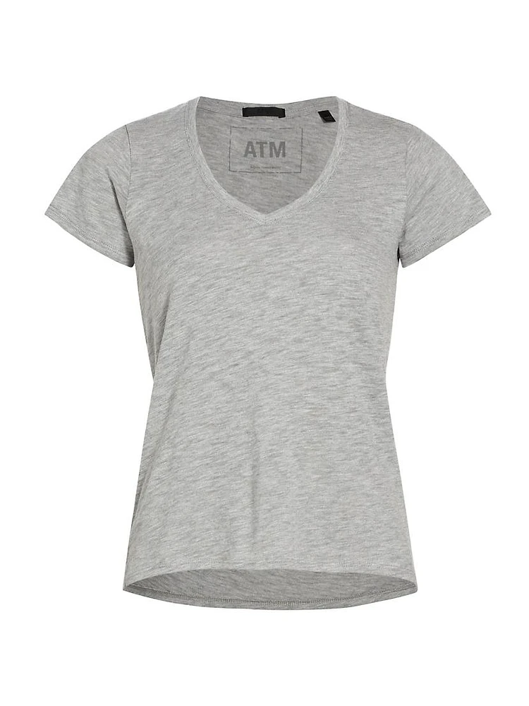 Cotton V-Neck T-Shirt