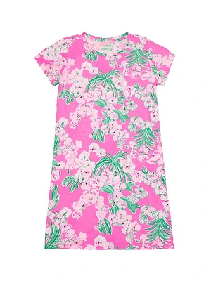 Little Girl's & Girl's Cody Floral T-Shirt Dress