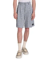 Boucle Cotton-Blend Tweed Skater Shorts