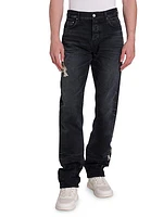 Baroque Logo Straight-Leg Jeans