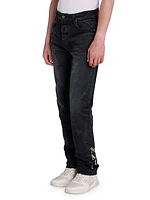 Baroque Logo Straight-Leg Jeans