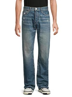 Released Hem Straight-leg Jeans