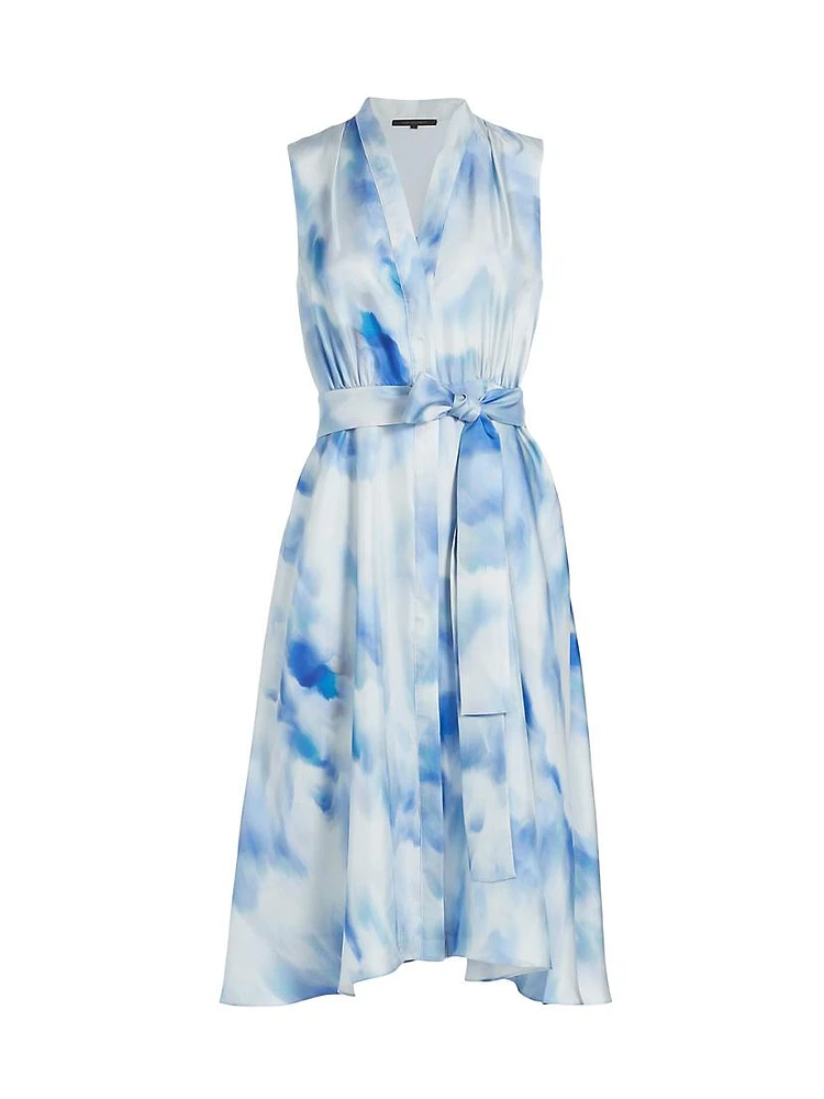 Lexa Printed Silk Dress