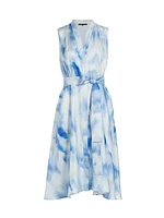 Lexa Printed Silk Dress