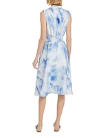 Lexa Printed Silk Dress