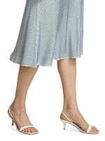 Dallas Crystal-Embellished Silk-Blend Skirt