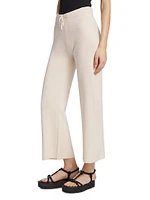 Double-Knit Cropped Pants