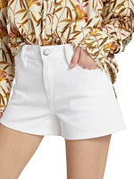 Gemma Twill Mid-Rise Shorts