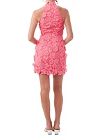 Liviah Lace Halter Minidress