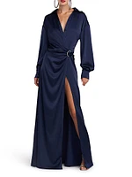 Ivon Charmeuse D-Loop Belt Gown