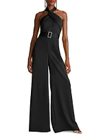 Kani Satin Halter Jumpsuit