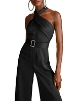 Kani Satin Halter Jumpsuit