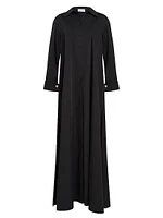 Imari Poplin Shirt Collar Gown