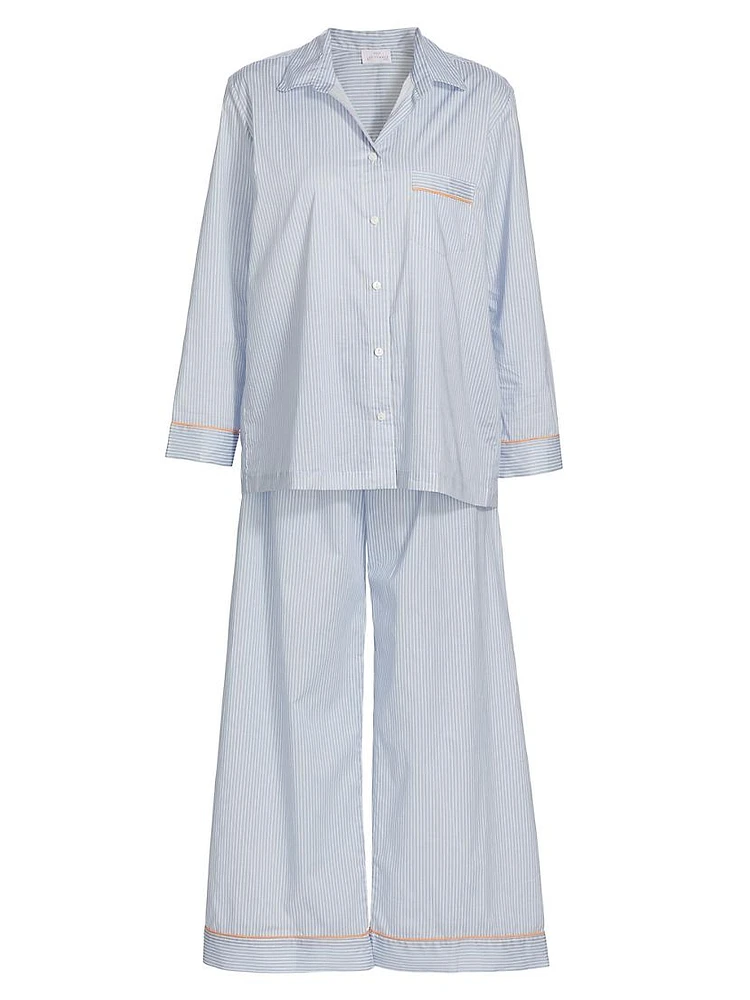 Stripe Cotton Pajama Set