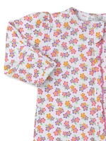 Baby Girl's Floral Cotton Footie