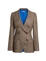 Paco Virgin Wool-Linen Double-Breasted Jacket