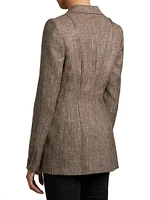 Paco Virgin Wool-Linen Double-Breasted Jacket