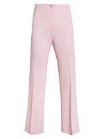 Tailored Straight-Leg Ankle Pant