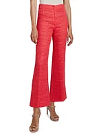 Liza Flared Cotton-Blend Pants