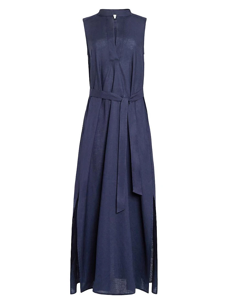 Lucy Cotton-Blend Sleeveless Maxi Dress