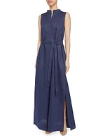 Lucy Cotton-Blend Sleeveless Maxi Dress