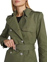 Angelique Belted Short Trench Coat