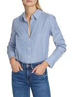 Amelia Striped Button-Front Shirt