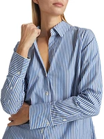 Amelia Striped Button-Front Shirt