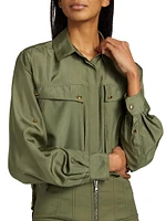 Jada Silk Utility Shirt