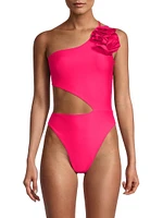 Nyomi Rosette Cut-Out One-Piece Swimsuit