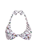 Rainbow Birds Bikini Top