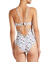 Rainbow Birds One-Piece Swimsuit