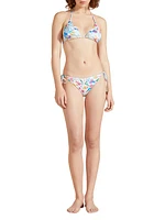 Happy Flow Floral Side-Tie Bikini Bottom