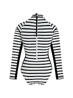 Striped Long-Sleeve Rashguard