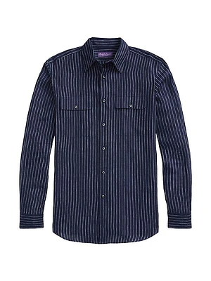 Pinstriped Linen Shirt