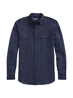 Pinstriped Linen Shirt