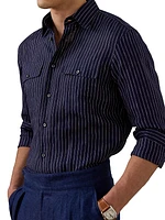 Pinstriped Linen Shirt