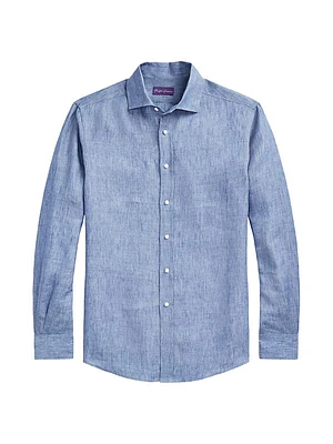 Serengeti Linen Button-Front Shirt