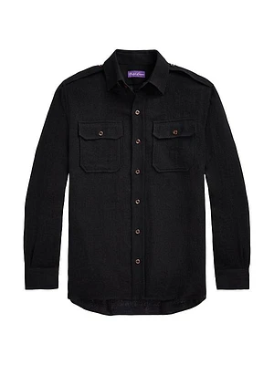 Raleigh Linen & Silk-Blend Button-Front Shirt