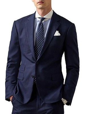 Wool Single-Breasted Suit